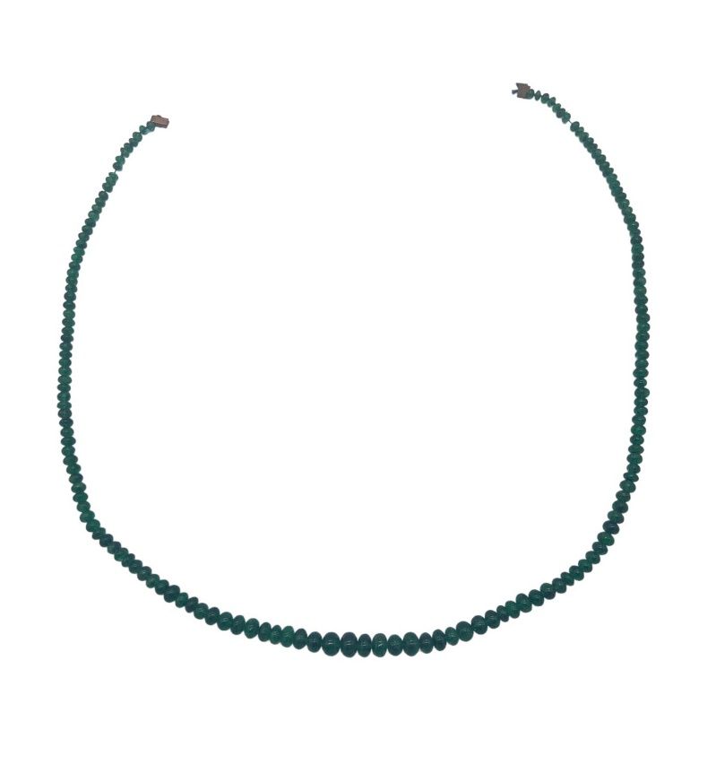 Null 一串秋天的祖母绿珍珠，带线，未镶嵌，无扣子

长53厘米