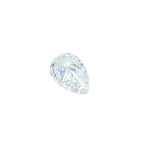 Null Diamant sur papier, taille poire, env. 0.52 ct