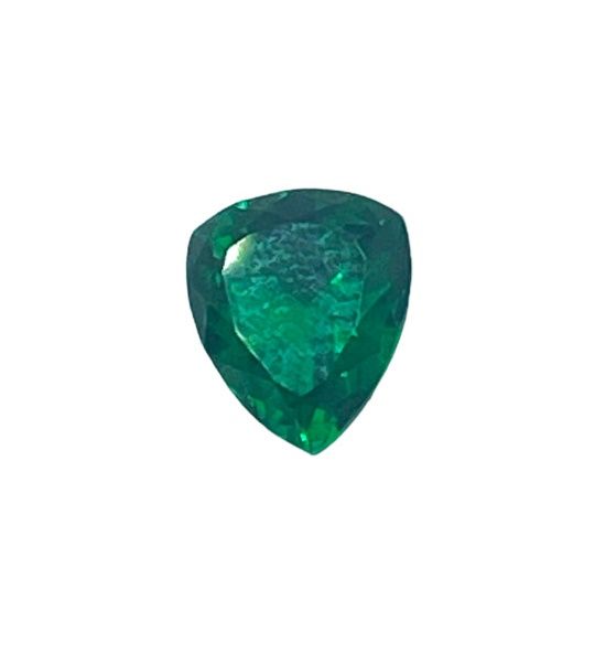 Null Emerald on paper, epaulette cut, approx. 0.50 ct