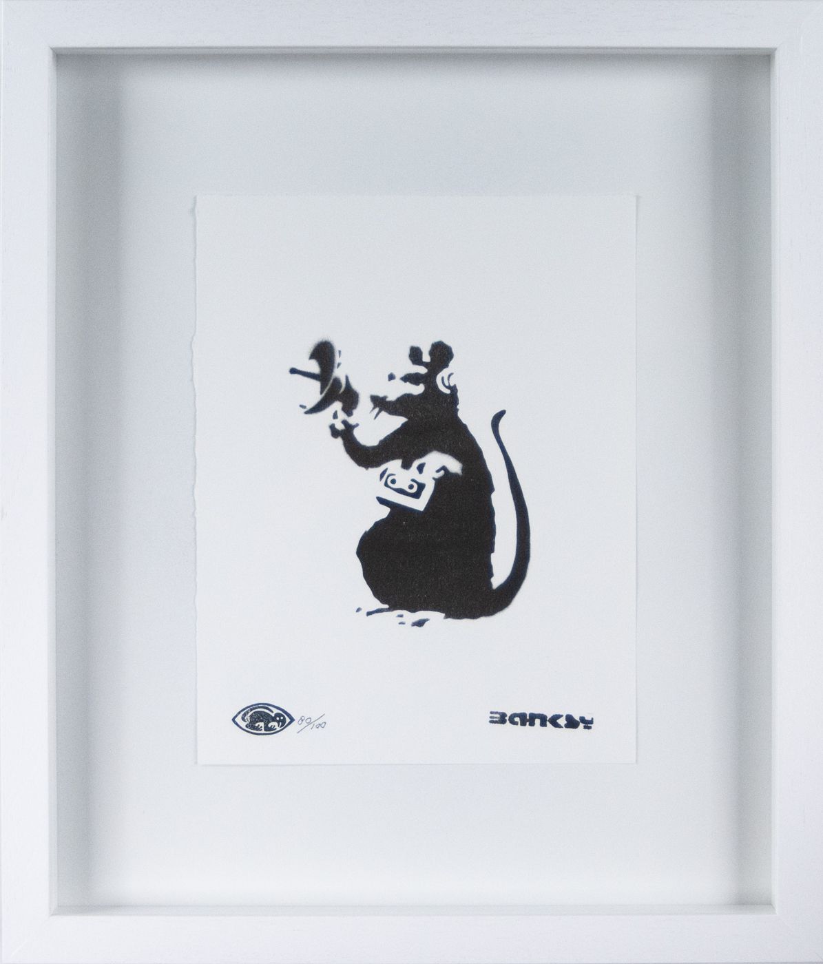 Banksy (1973 Yate UK) Edition limitée – lithographie de Banksy, ** Spy Rat **, n&hellip;