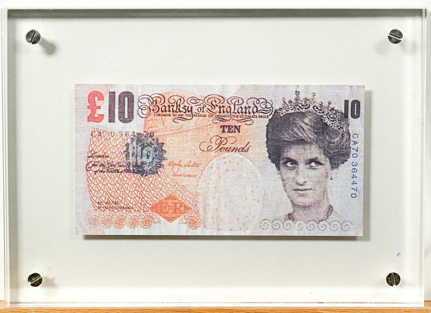 Banksy (1973 Yate UK) Billet de banque de Banksy, ** Ten Pounds **, avec l’autoc&hellip;
