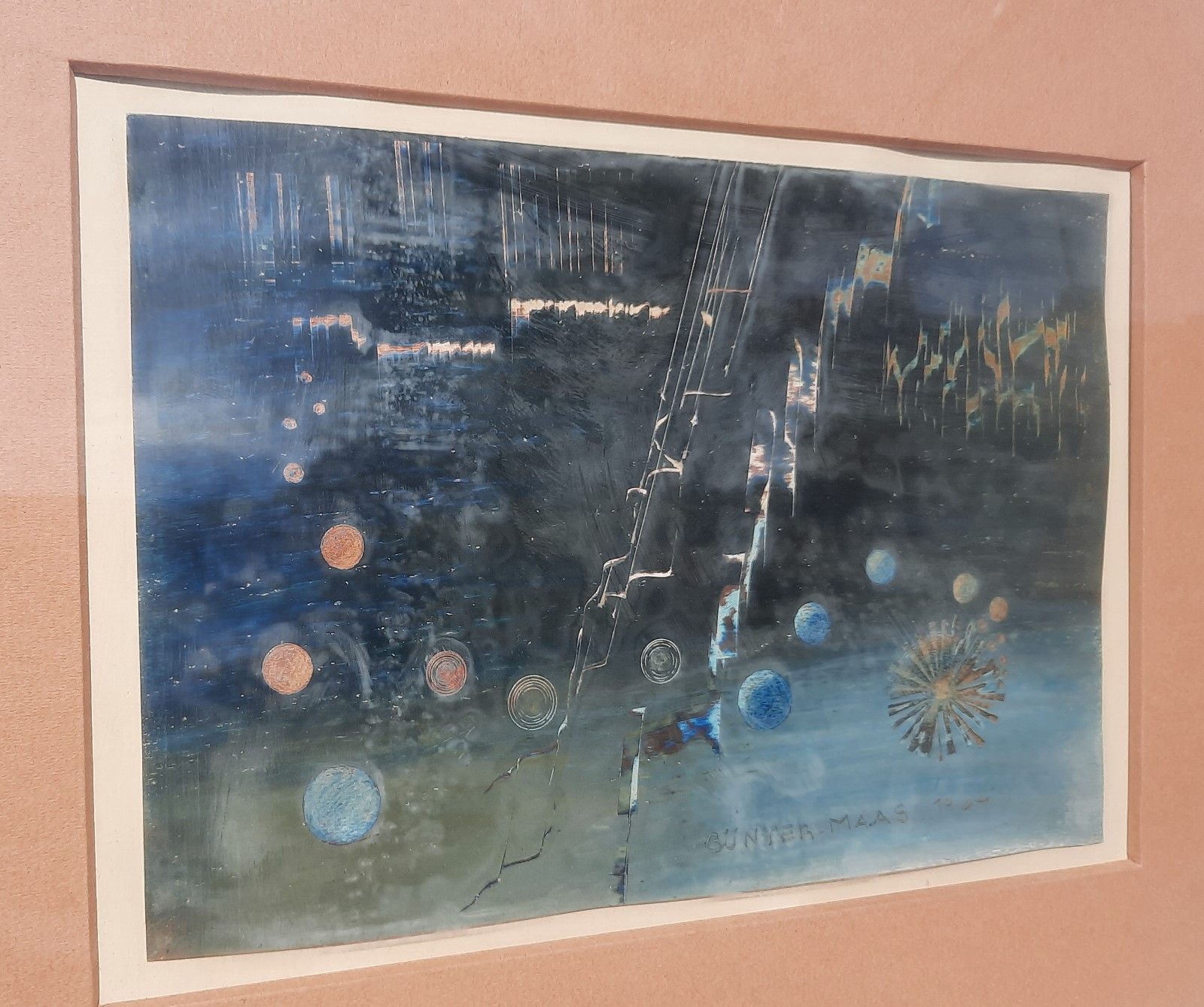 Null Günther Maas (1923-2010)《抽象》，水彩画，已签名，日期为1964年，约18x26.5cm
