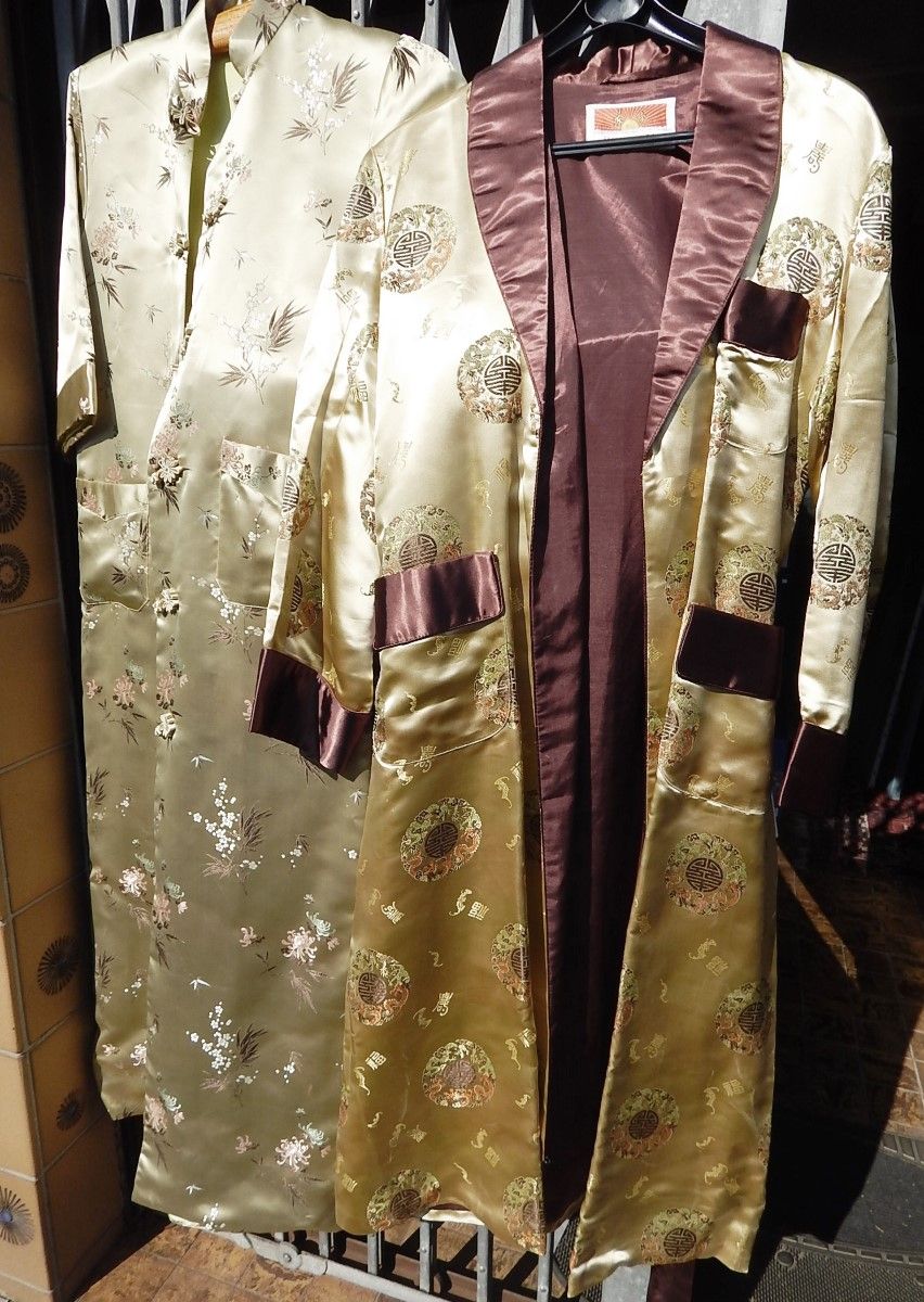 Null Kimono de hombre y mujer,seda,China,prácticamente sin usar y en buen estado&hellip;