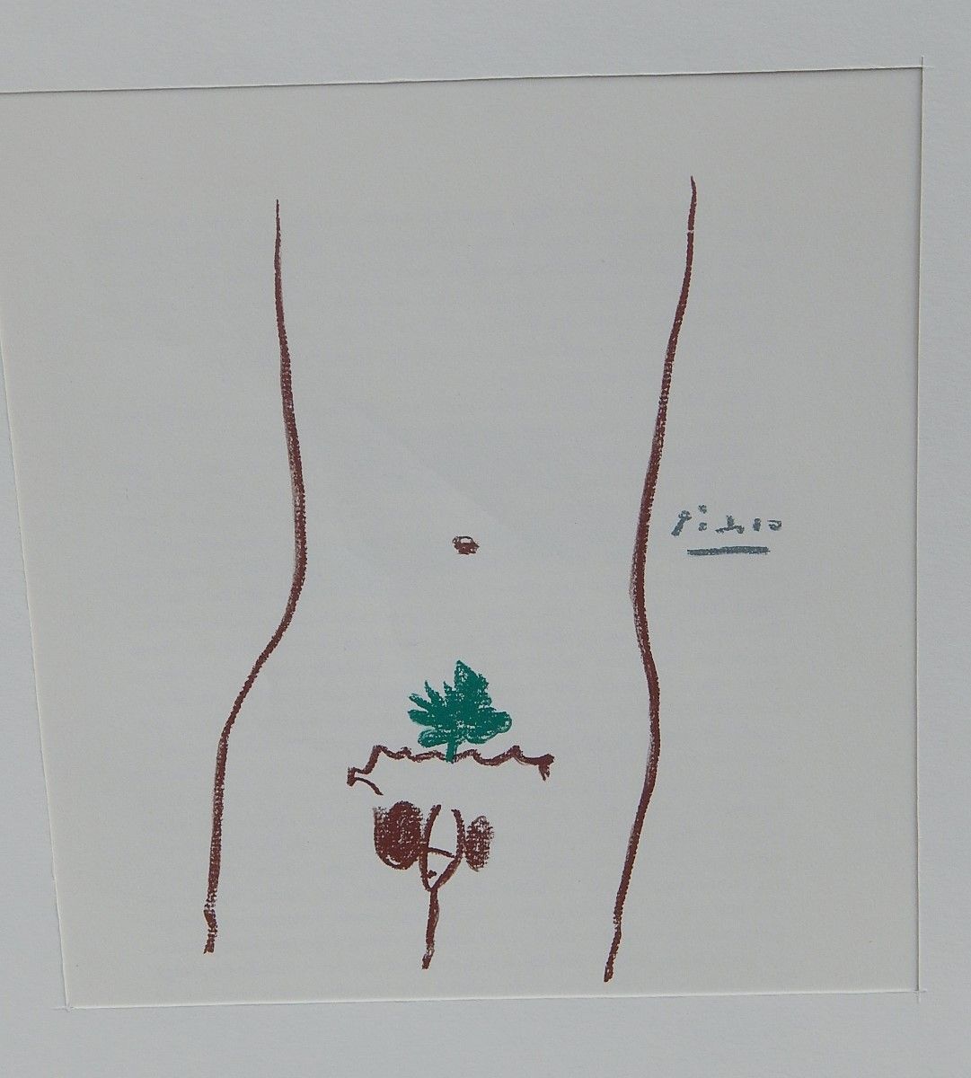 Pablo Picasso (1881-1973) "Eve & Adam",Lithographie offset couleur,ca.25x23cm, n&hellip;