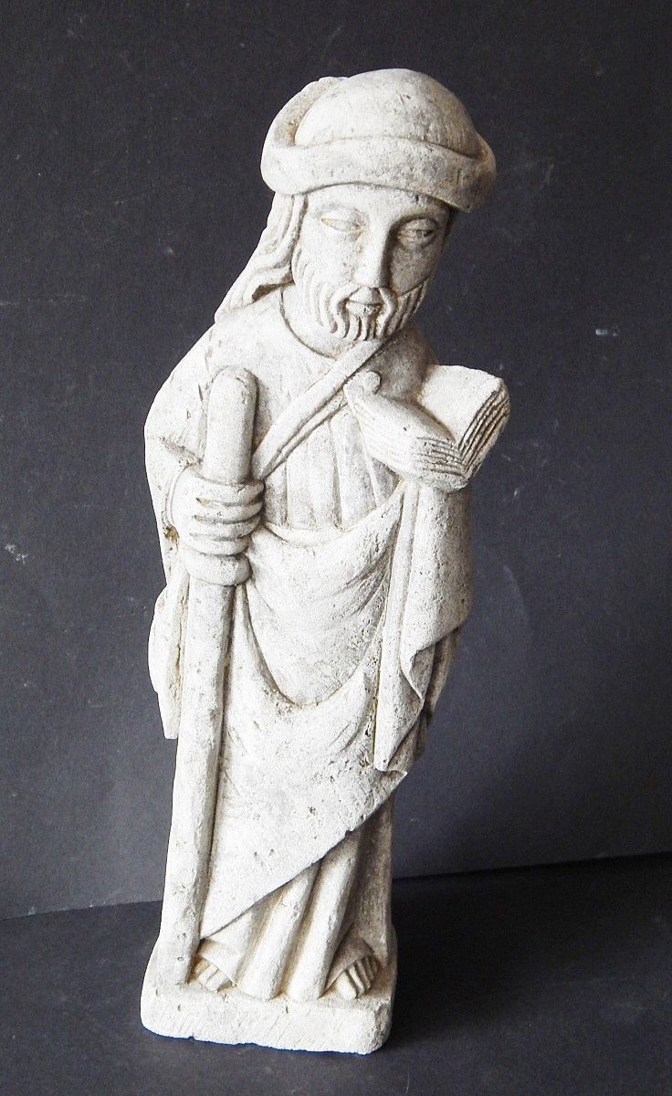 Sculpture "Sage", sculptée dans la pierre, probablement de l'artisanat d'Asie de&hellip;