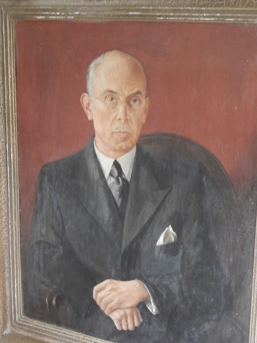 Null "Herrenportrait",Öl auf Hartfaser,2.Hälfte 20.Jahrhundert,ca.81 x 65cm