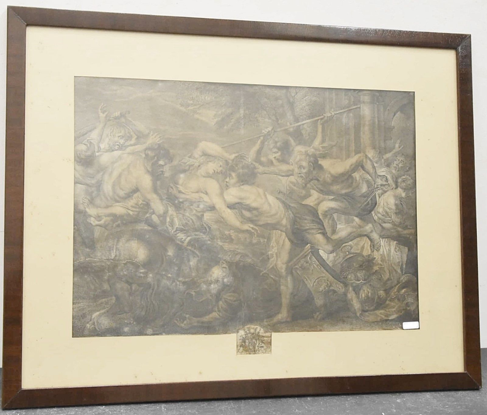 Null "The Abduction", probably copperplate engraving, framed behind glass, image&hellip;