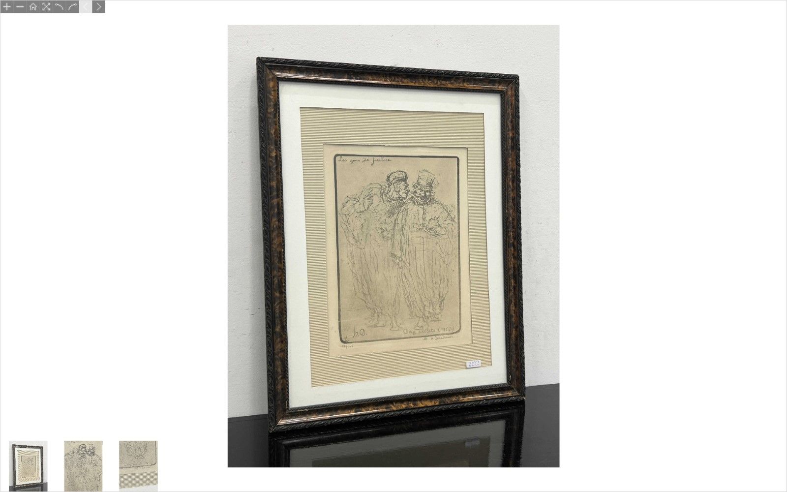 Null Honoré Daumier (1808-1879) "Il popolo a corte - 2 avvocati a colloquio", fi&hellip;