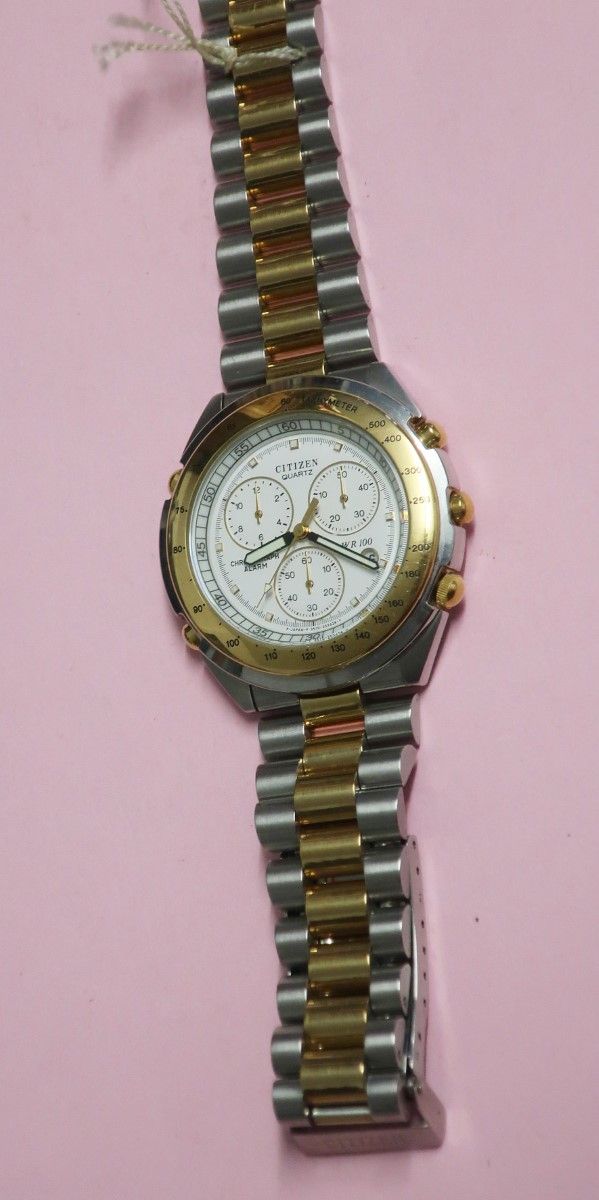 Null Citizen men's wristwatch, Quartz, Chronograph Alarm WR 100