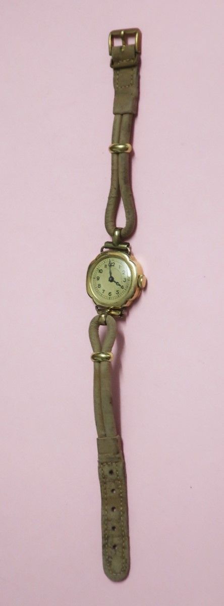 Null Reloj de pulsera para señora, caja de oro amarillo 585, aprox. 10 gramos br&hellip;