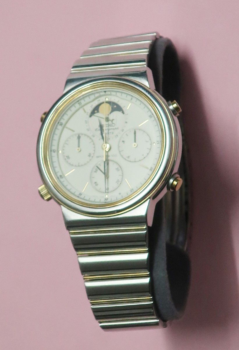Null Seiko Chronograph, Sports 100, men's wristwatch, quartz