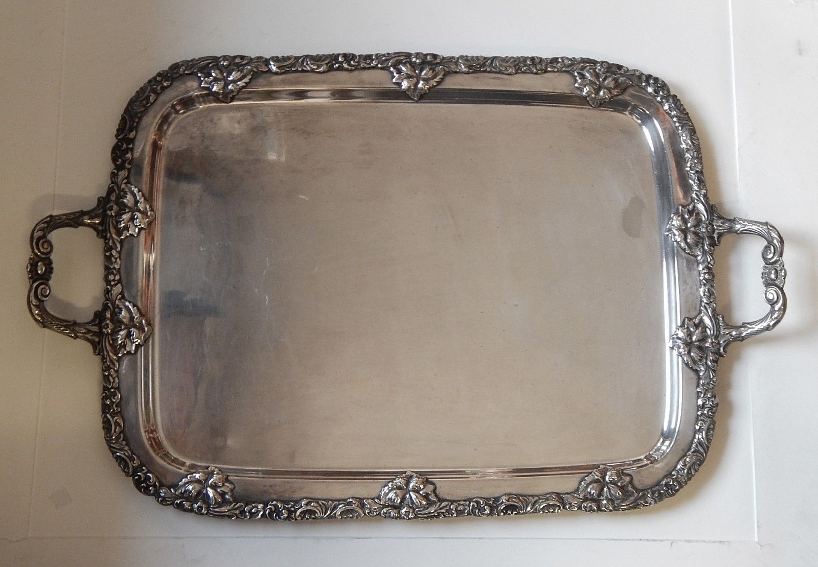 Null Large tray with handle,floral decorated,WMF,silver plated,numbered 823,ca.6&hellip;