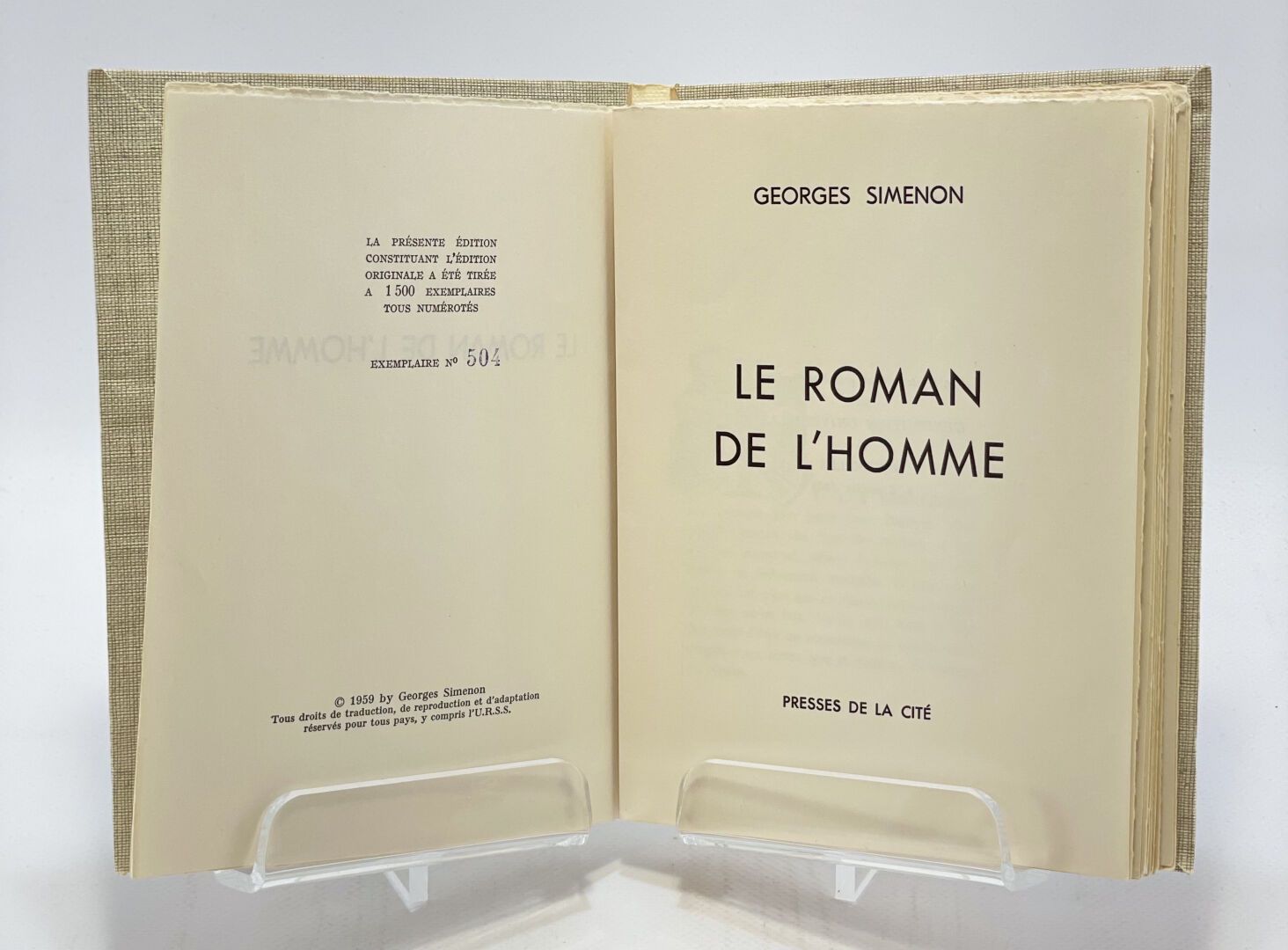 SIMENON. Le Roman de l'homme. SIMENON Georges. Le Roman de l'homme.

S.L., Press&hellip;