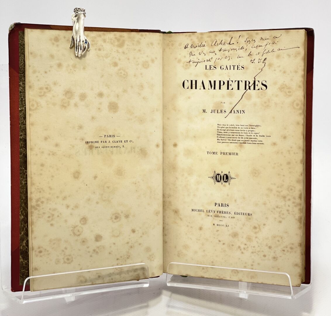 JANIN. Les Gaîtés champêtres. JANIN Jules. Les Gaîtés champêtres. Tomes 1 et 2.
&hellip;