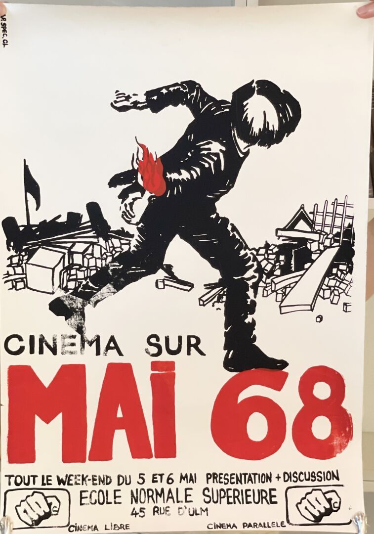 AFFICHE. CINEMA SUR MAI 68. Cine en Mayo 68 todo el fin de semana (5 y 6 de mayo&hellip;