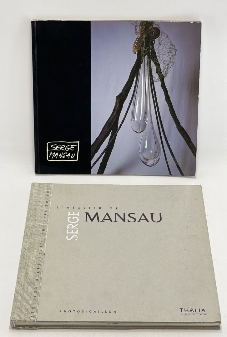 VERRE. FLACONS DE PARFUM. MANSAU Serge. Deux ouvrages. - Serge Mansau. Water fis&hellip;