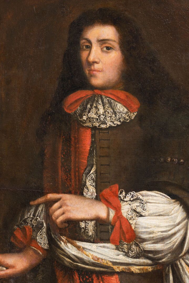 ÉCOLE FRANÇAISE de la fin du XVIIe siècle Porträt eines Gentleman 

Öl auf Leinw&hellip;