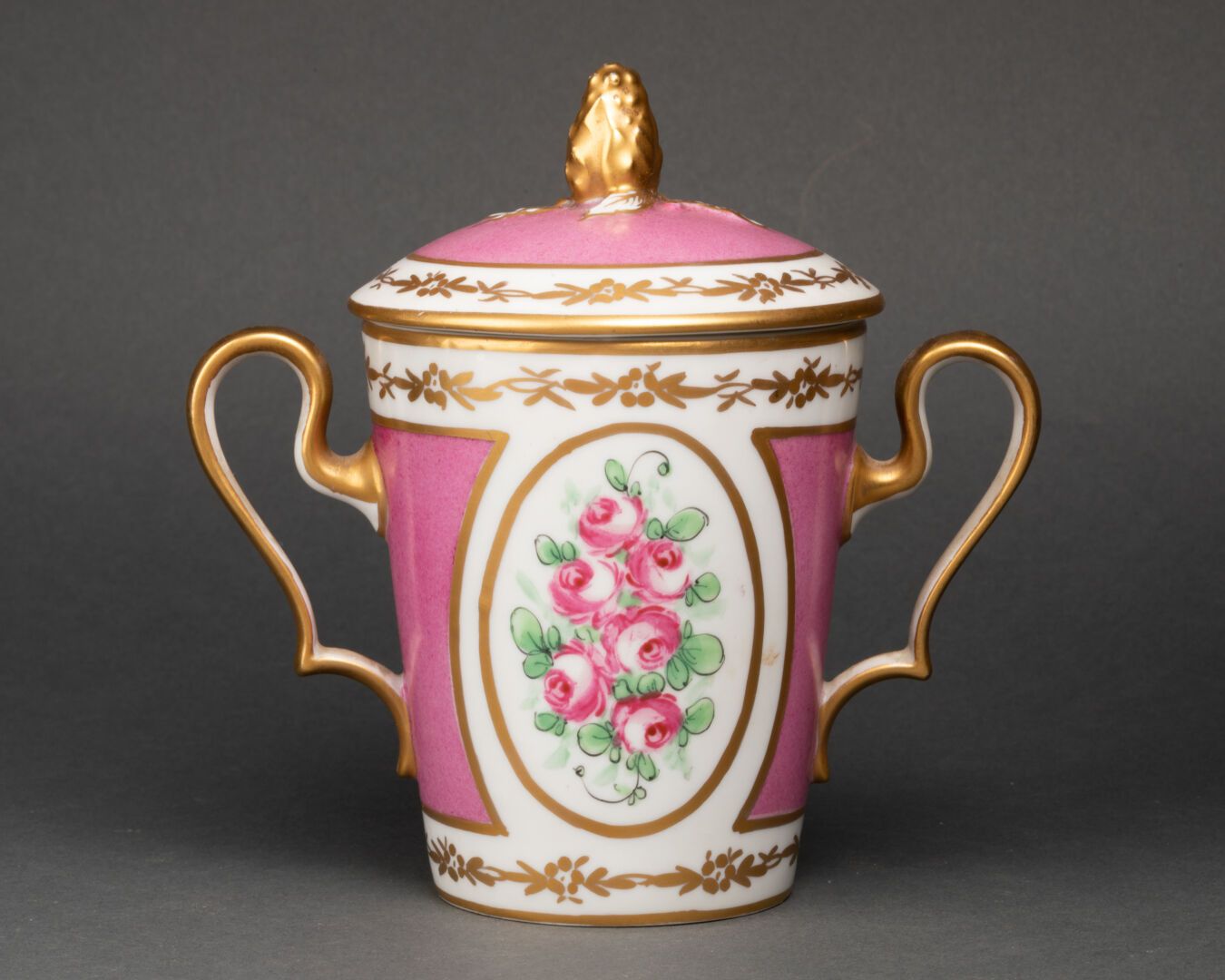 Manufacture de Sèvres, dans le goût de Covered POT with two handles 

The decora&hellip;