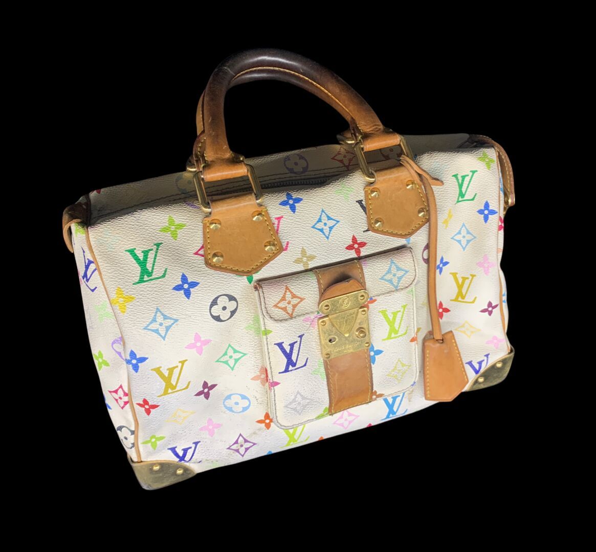 LOUIS VUITTON SAC modèle "Speedy 30", Murakami 

Toile monogrammée multicolore s&hellip;