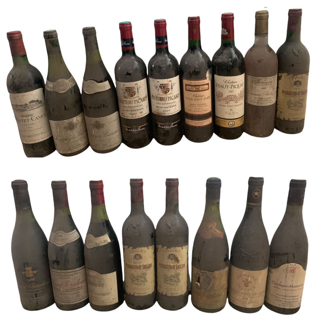 Null LOT de 27 bouteilles (Paullac, Saint Estèphe, Chateauneuf du Pape, Peissac-&hellip;
