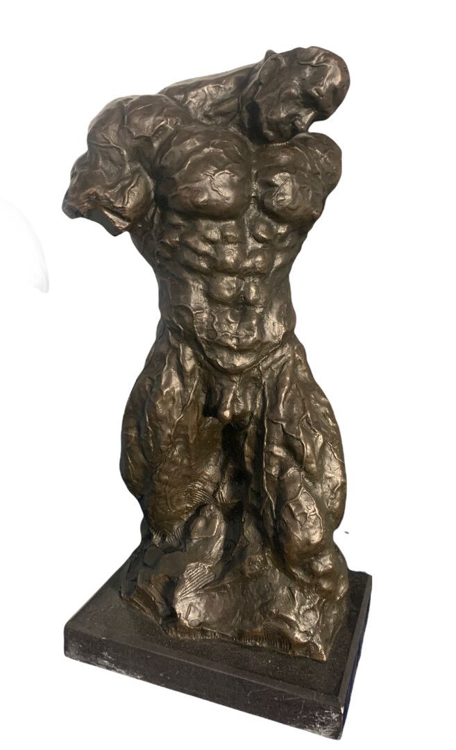 NICK (XXème siècle) ATHLETE 

Bronze à patine brune 

H. 48 cm hors socle

Signé&hellip;