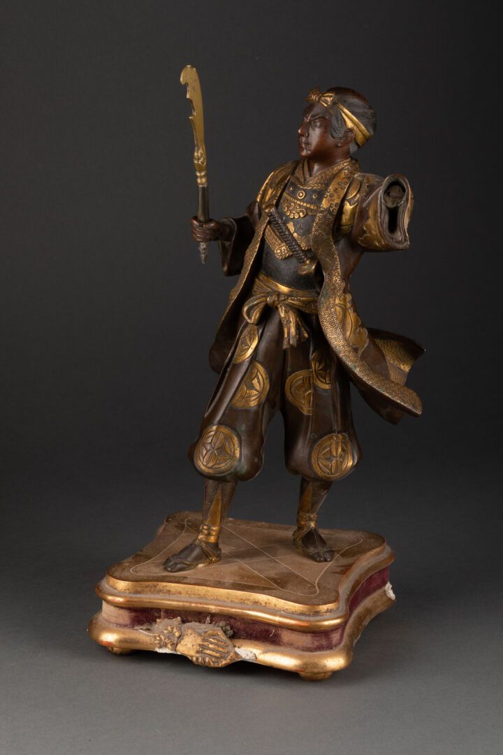 MIYAO (1868 - 1912) - Attribué à Samouraï

Bronze à deux patines

H. 27 cm (hors&hellip;