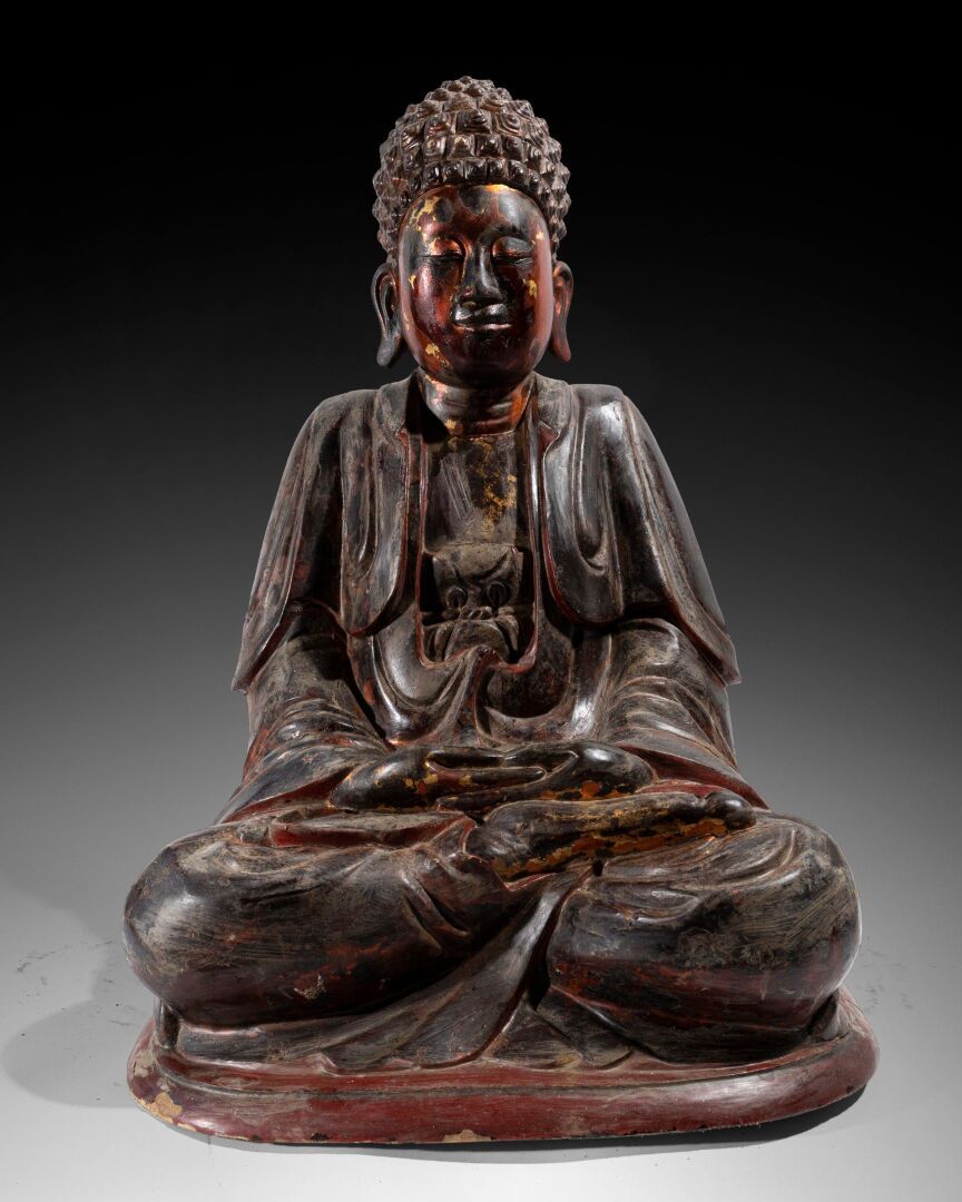 VIETNAM - Dynastie Nguyen (1802-1945) - XIXème siècle BUDDHA with joined hands
L&hellip;