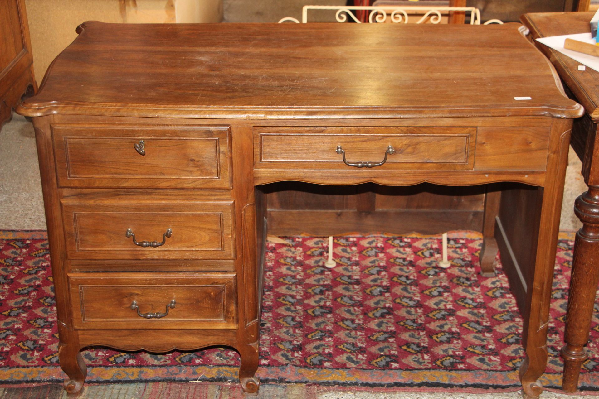 Null Four drawer wooden desk - H77cm x W120cm x D69cm
