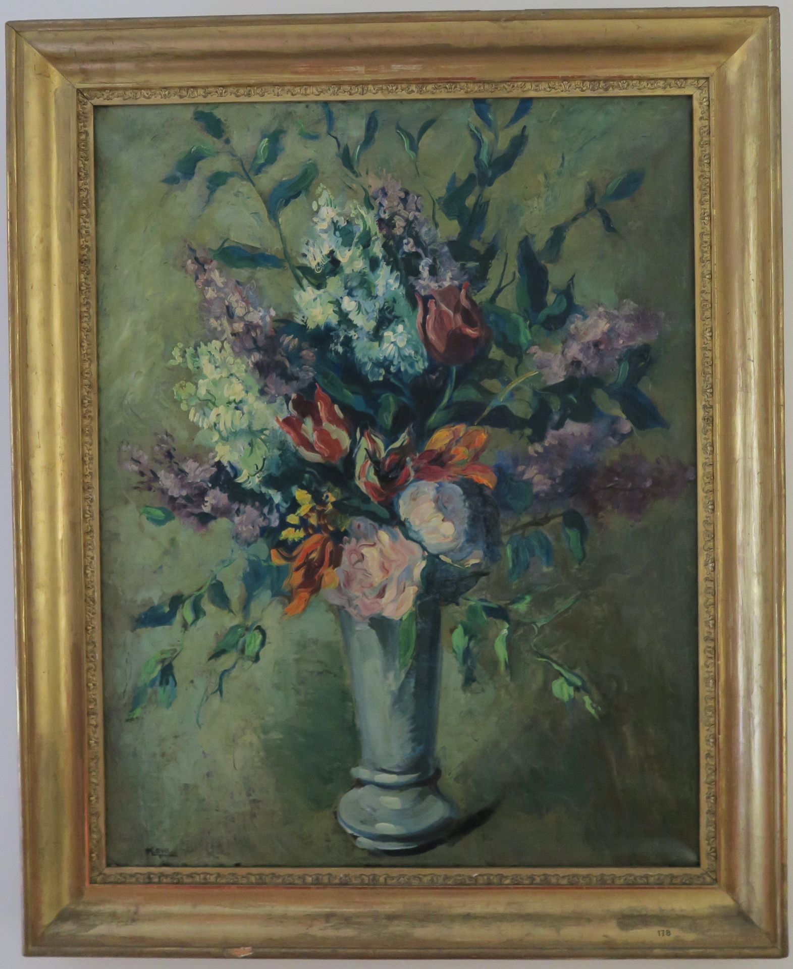 Null Roger GRILLON (1881-1938) 

Vase mit Blumen 

Öl auf Leinwand, unten links &hellip;