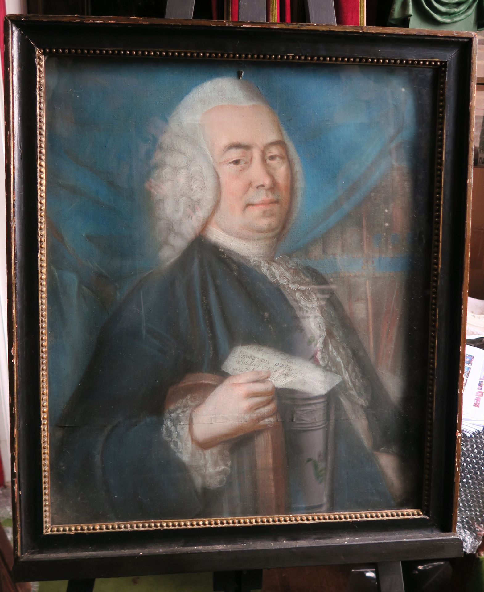 Null Ecole du XVIIIe siècle, LALLEE ?
Portrait d’homme au billet, Jean Joseph Ma&hellip;