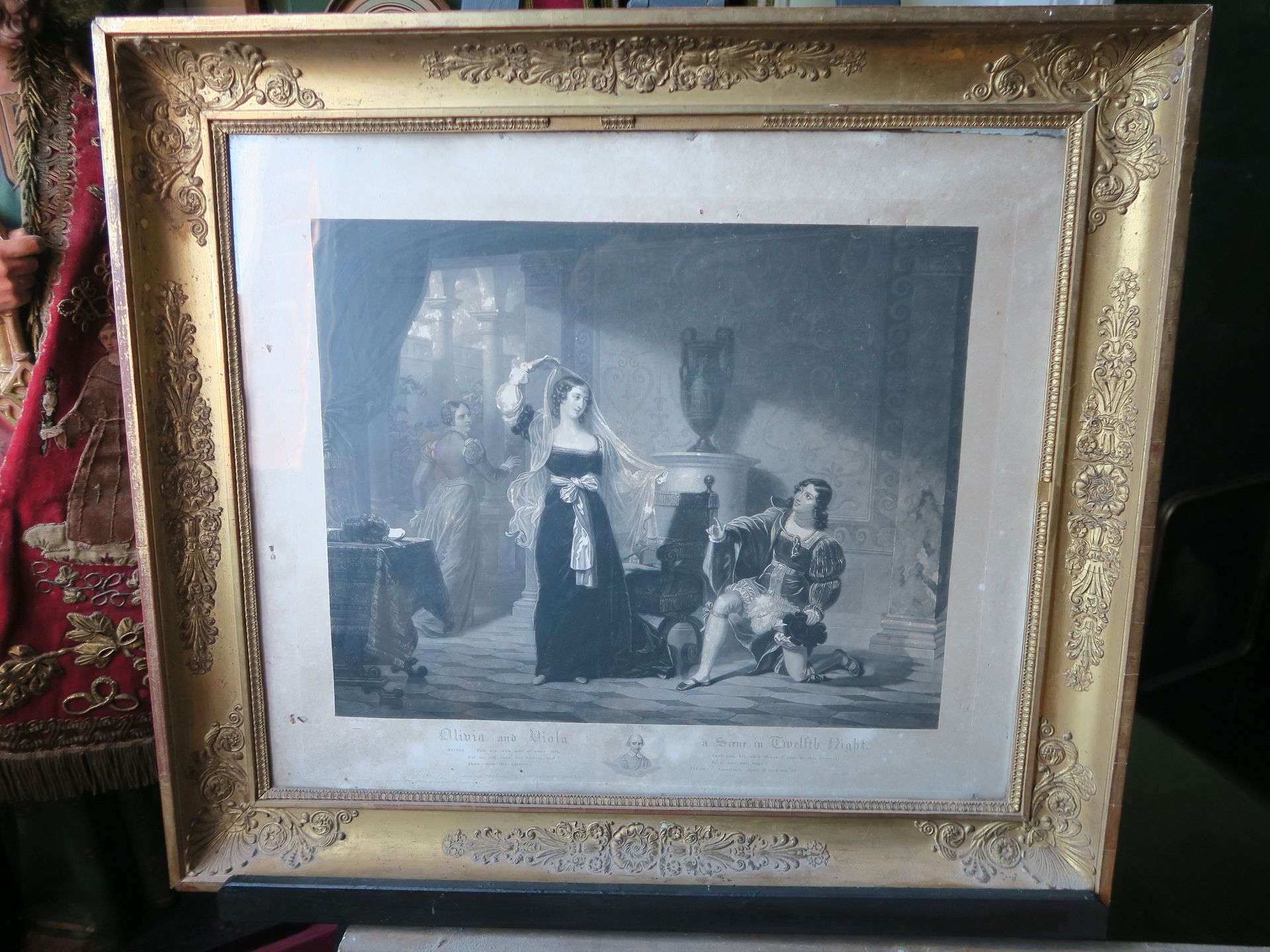 Null 两幅英国黑色版画：在亨利-弗拉德尔之后，由托马斯-鲁普顿雕刻，《奥利维亚和维奥拉》，1827年 
49 x 57 cm 正在观看

在FRADELL之&hellip;