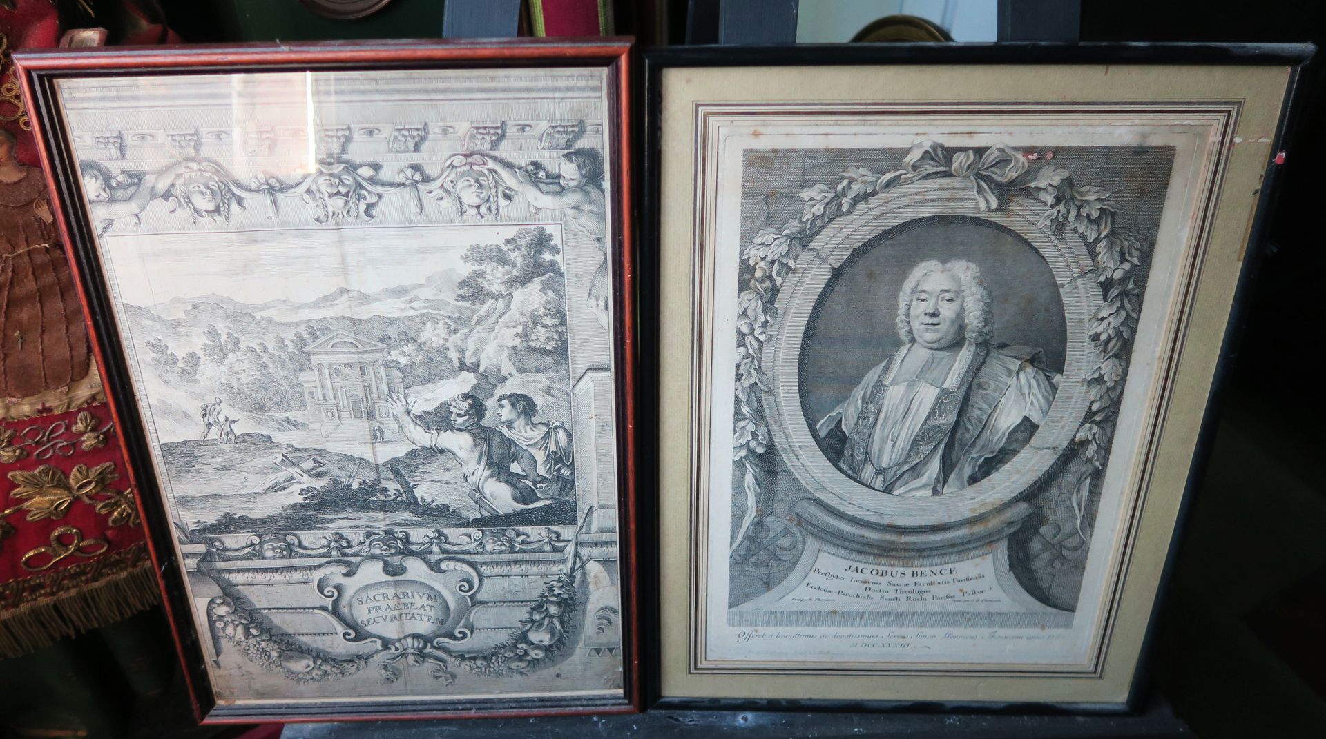 Null Conjunto de tres grabados en negro, siglo XVIII,
Incluidos :
François Torte&hellip;