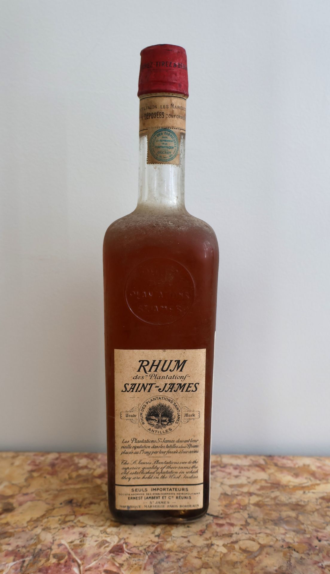 Null 1 bouteille RHUM SAINT-JAMES (Rhum des plantations Antilles)
(Mise en boute&hellip;
