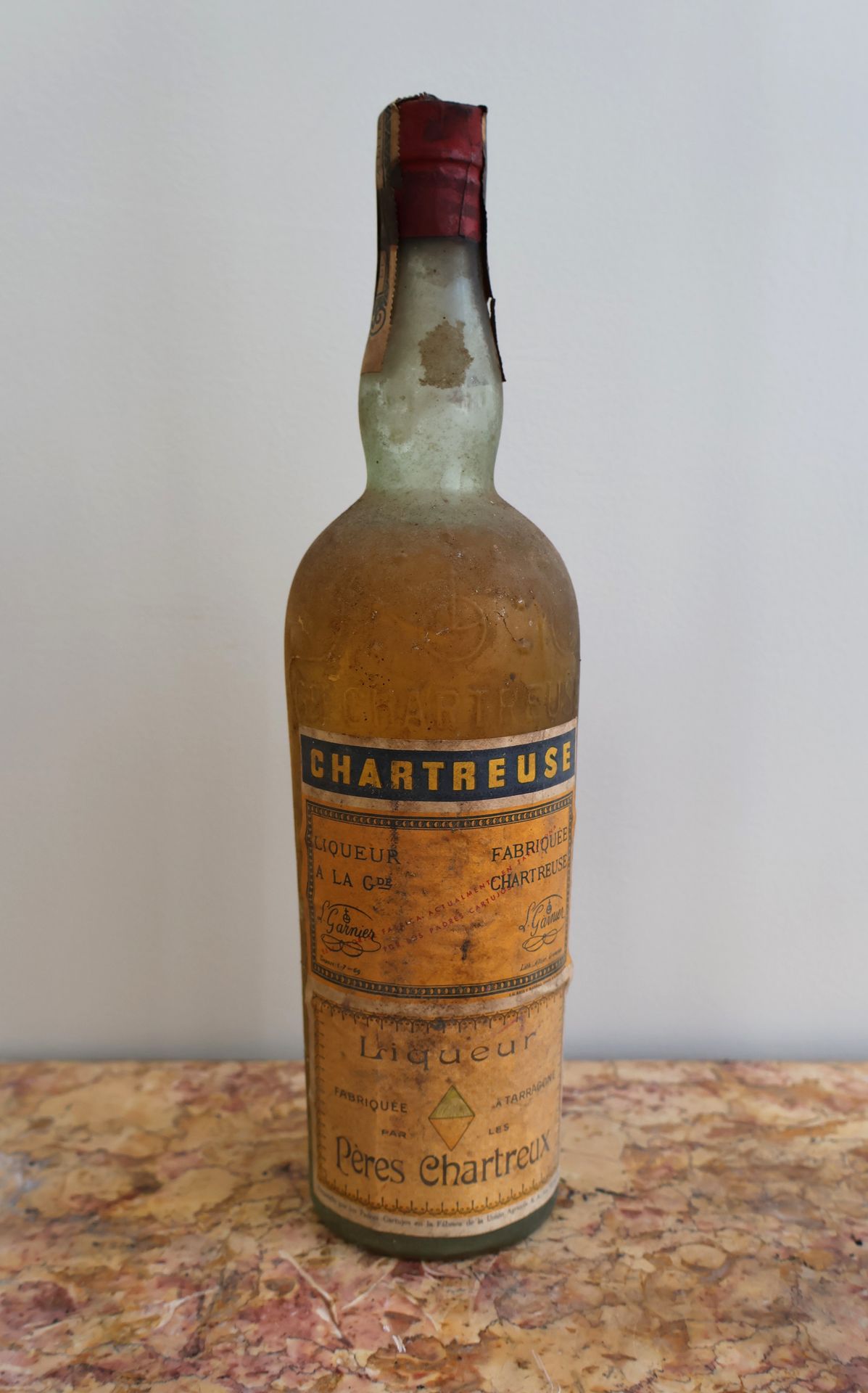 Null 1 bottle CHARTREUSE (1951-1959/1960) Yellow, liqueur made in Tarragona by t&hellip;