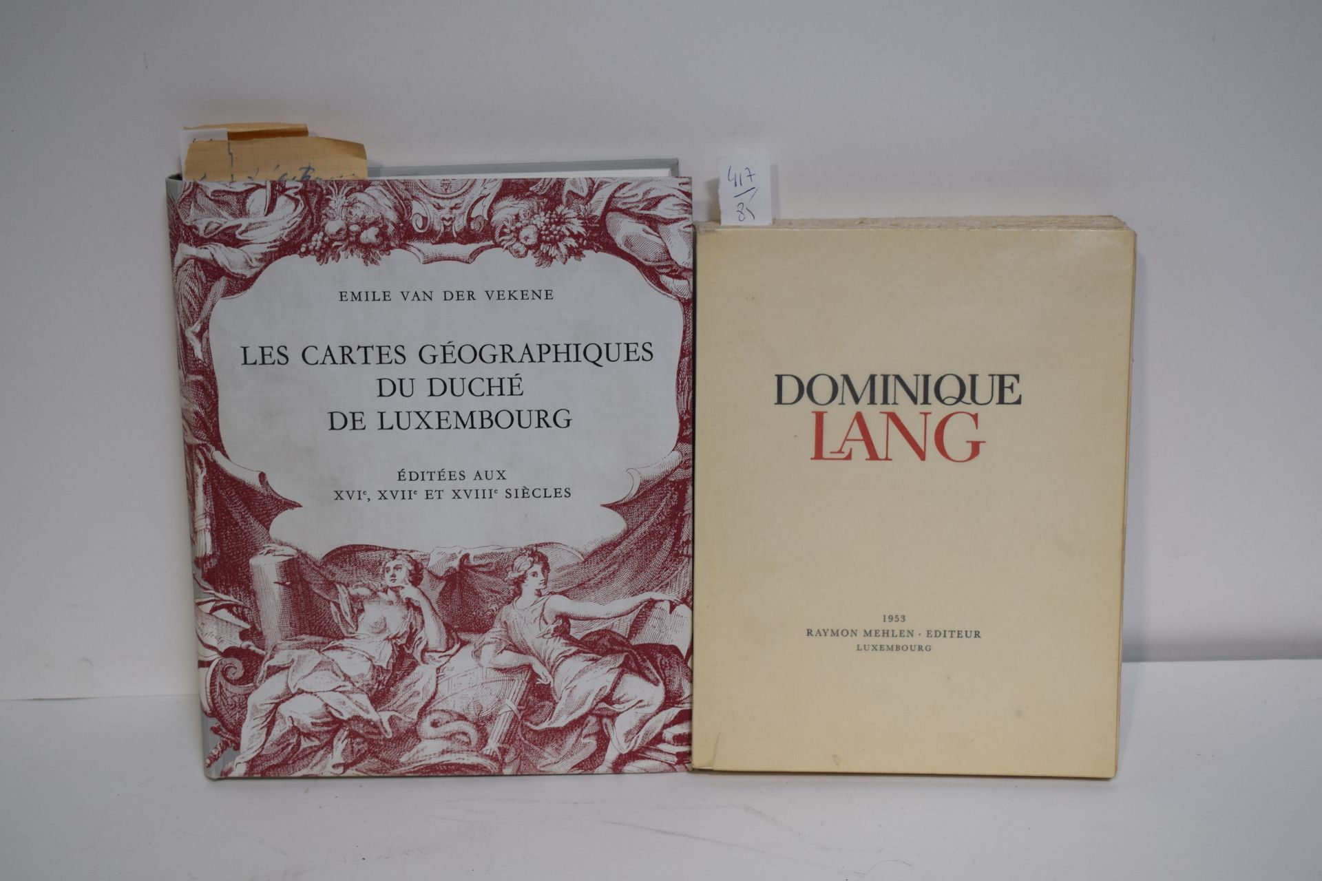 Null (艺术）多米尼克-朗：《卢森堡印象派》，1953年，雷蒙-梅伦出版社（附画家在杜德朗日的回顾展名单及借出作品的主人），2.埃米尔-范德维金：《卢森堡公&hellip;