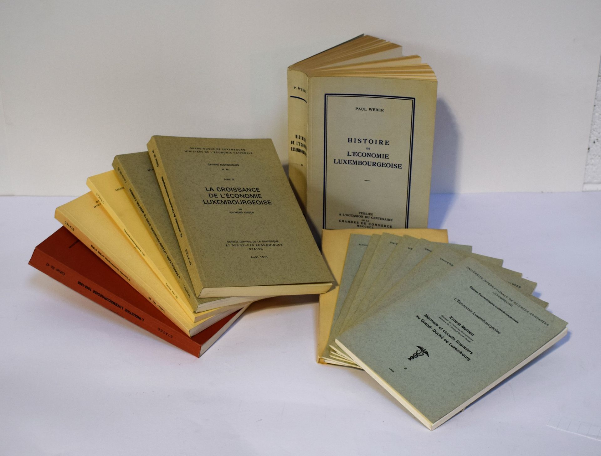 Null (Economia) Insieme di 14 libri sull'economia lussemburghese degli anni 1960&hellip;