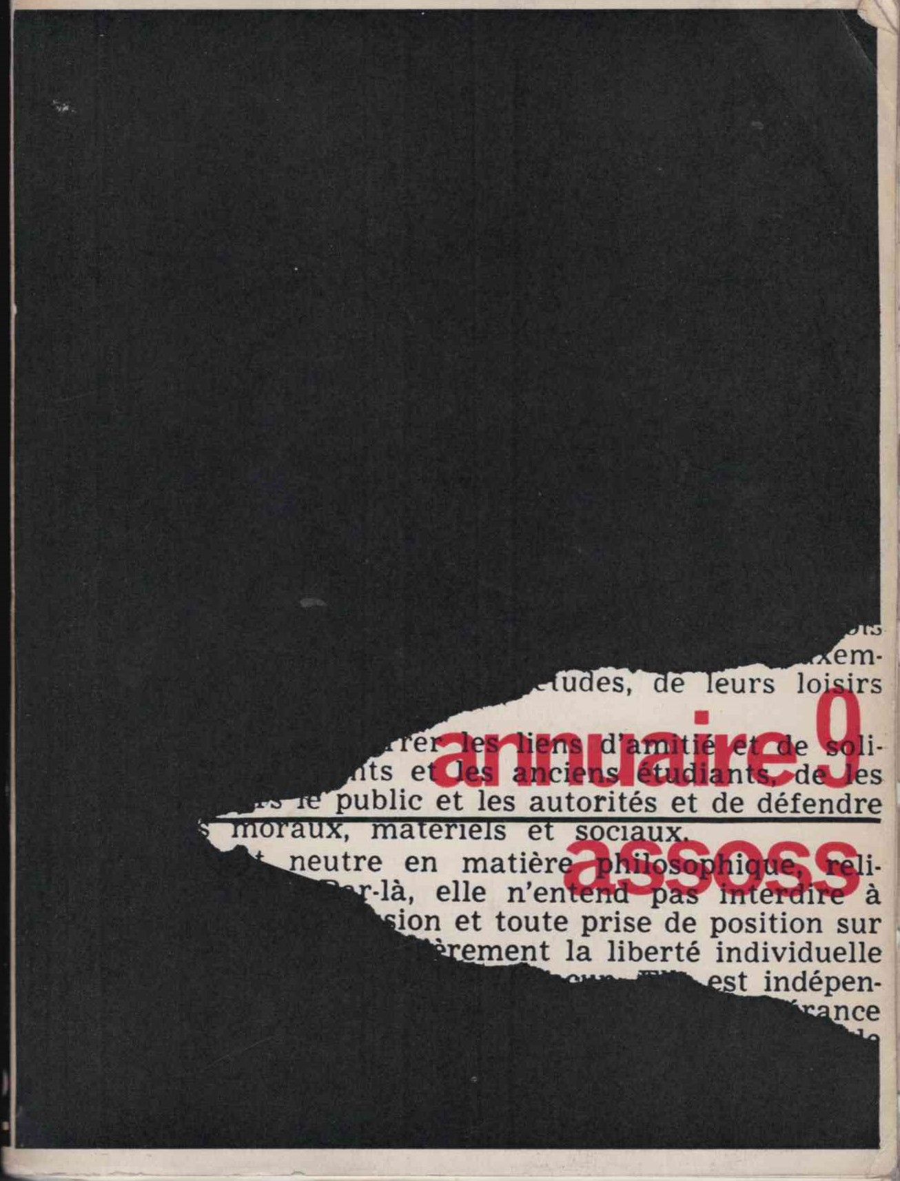 Null (Etudiant) Annuaire 9 ASSOC 1912-1962, un des 100 exemplaires sur papier ch&hellip;