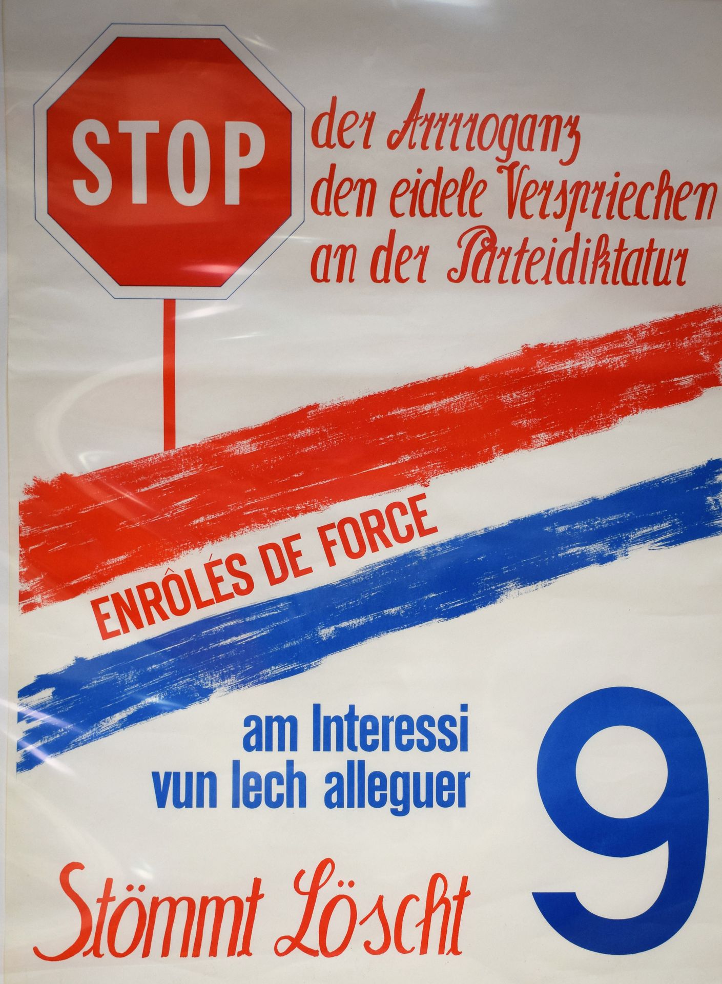 Null (AFFICHE/POLITIQUE) Affiche fin des années 70'. Campagne électorale, liste &hellip;