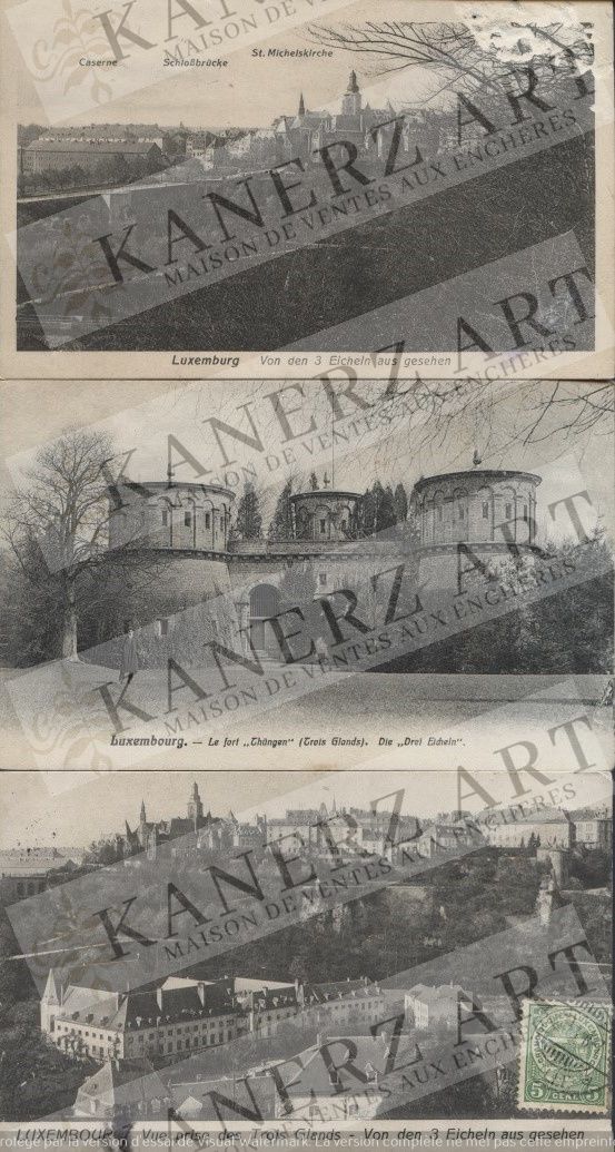 Null DRÄI EECHELEN: 1.家庭，古根海姆公司。(苏黎世)，约1905年，2.墙框，大巴萨香槟，约1905年，3.压花纸，J.G.卢森堡，190&hellip;