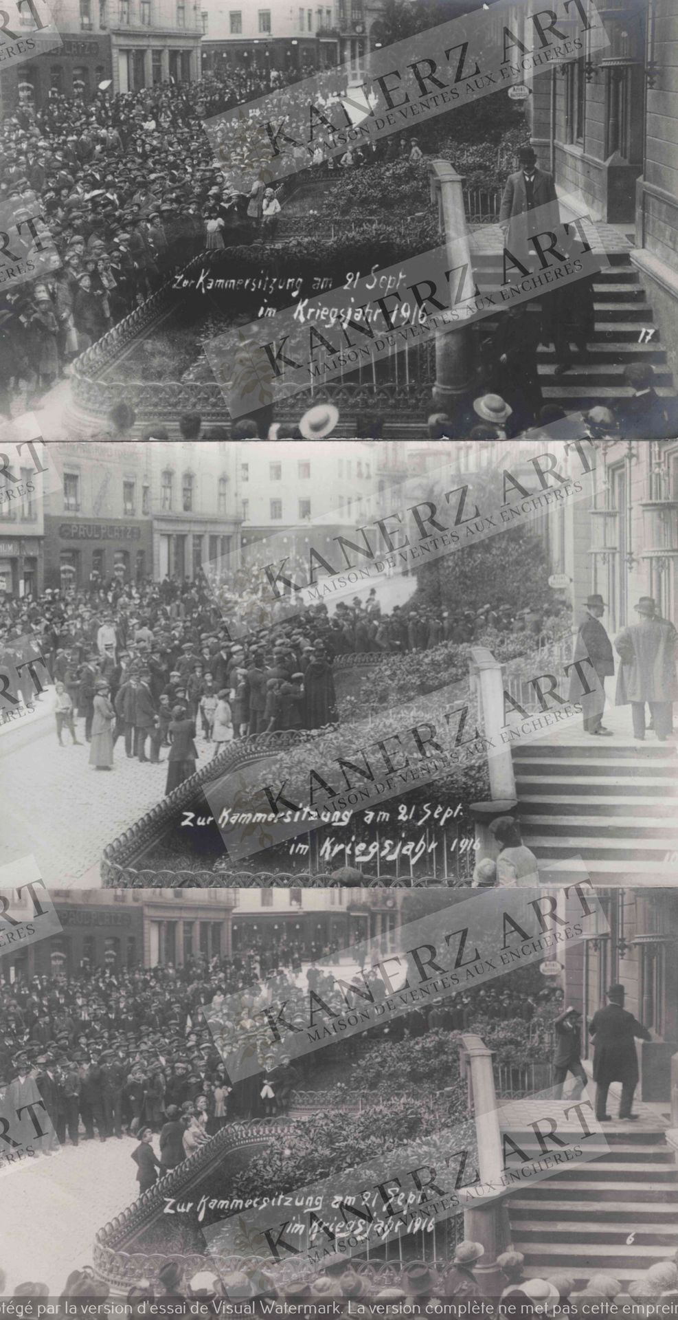 Null (WAR I) Photo card of a queue "Eier und Schmalz Ausgabe im Kriegsjahr 1916"&hellip;
