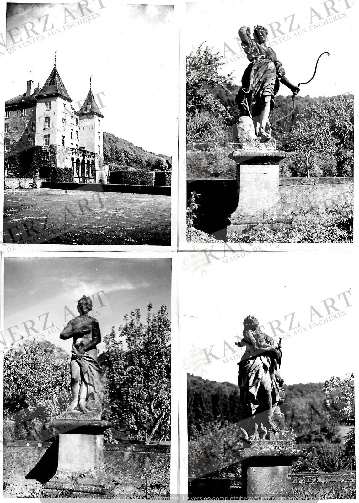 Null (PHOTO/F. MERSCH) Set von 8 Fotos aus dem Dorf ANSEMBOURG (Aus der Sammlung&hellip;