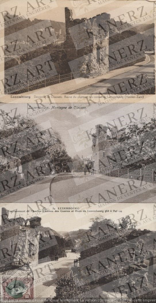 Null 克劳森：1.克劳森一侧，香槟大巴扎，约1905年，2.克劳森上升和圣迈克尔教堂，1909年，3.克劳森下降，肖伦，1910年，4.Lützelburg&hellip;