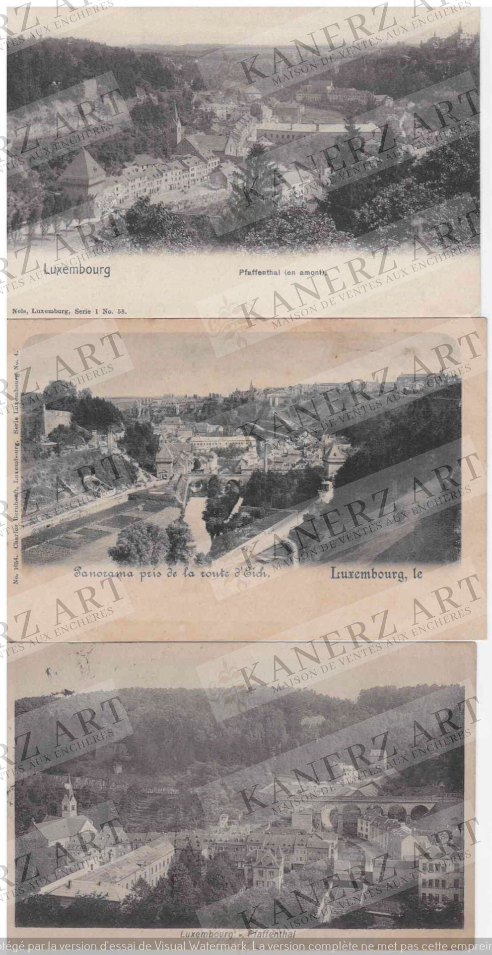 Null VDL (PFAFFENTHAL) 7 cards view of the Eich road: 1. Nels Series 1 N°58, 190&hellip;