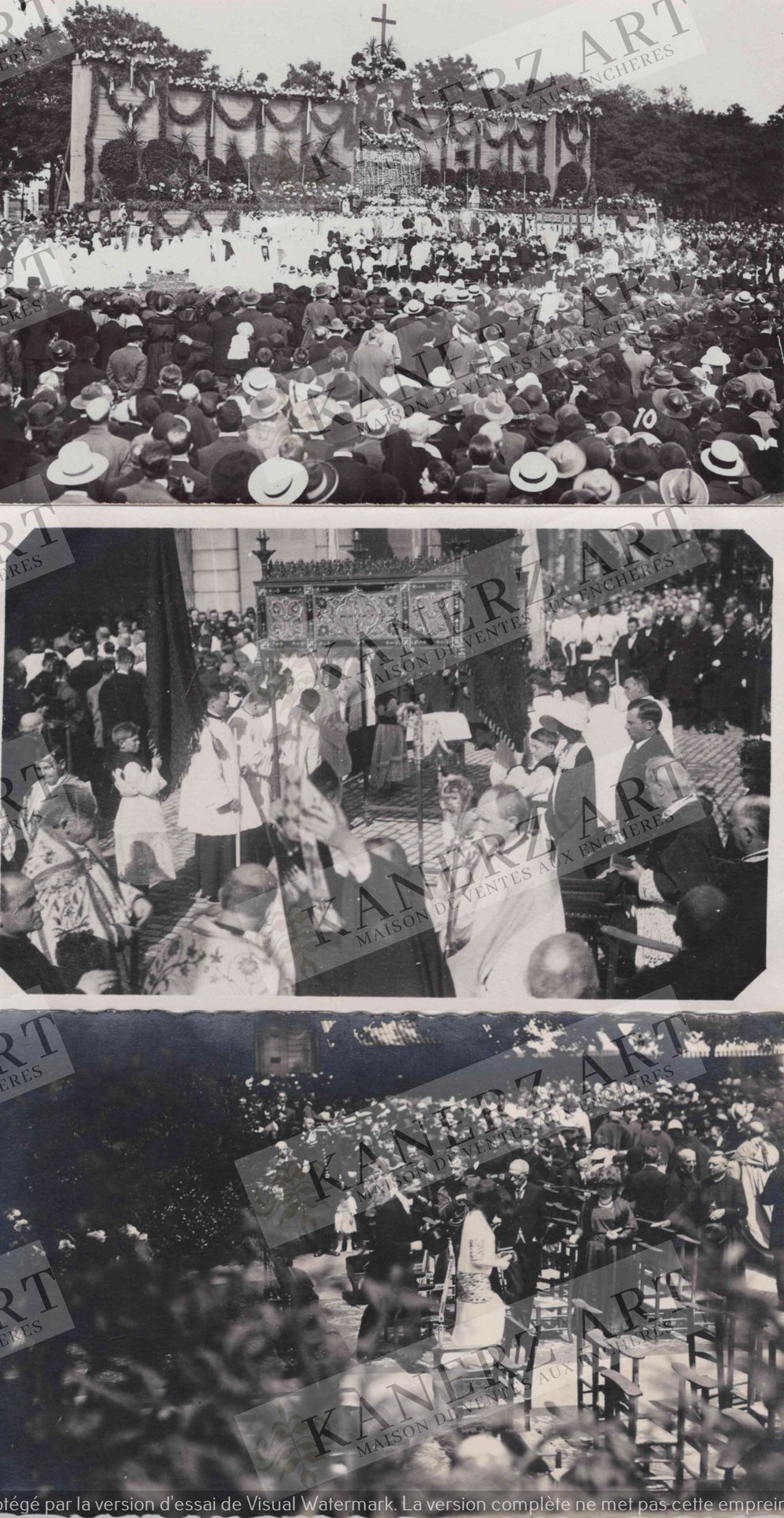 Null (官方）20年代官方仪式的7张照片，包括Aloyse ANEN fils的照片，1926年6月15日的宗教纪念活动和其他照片。