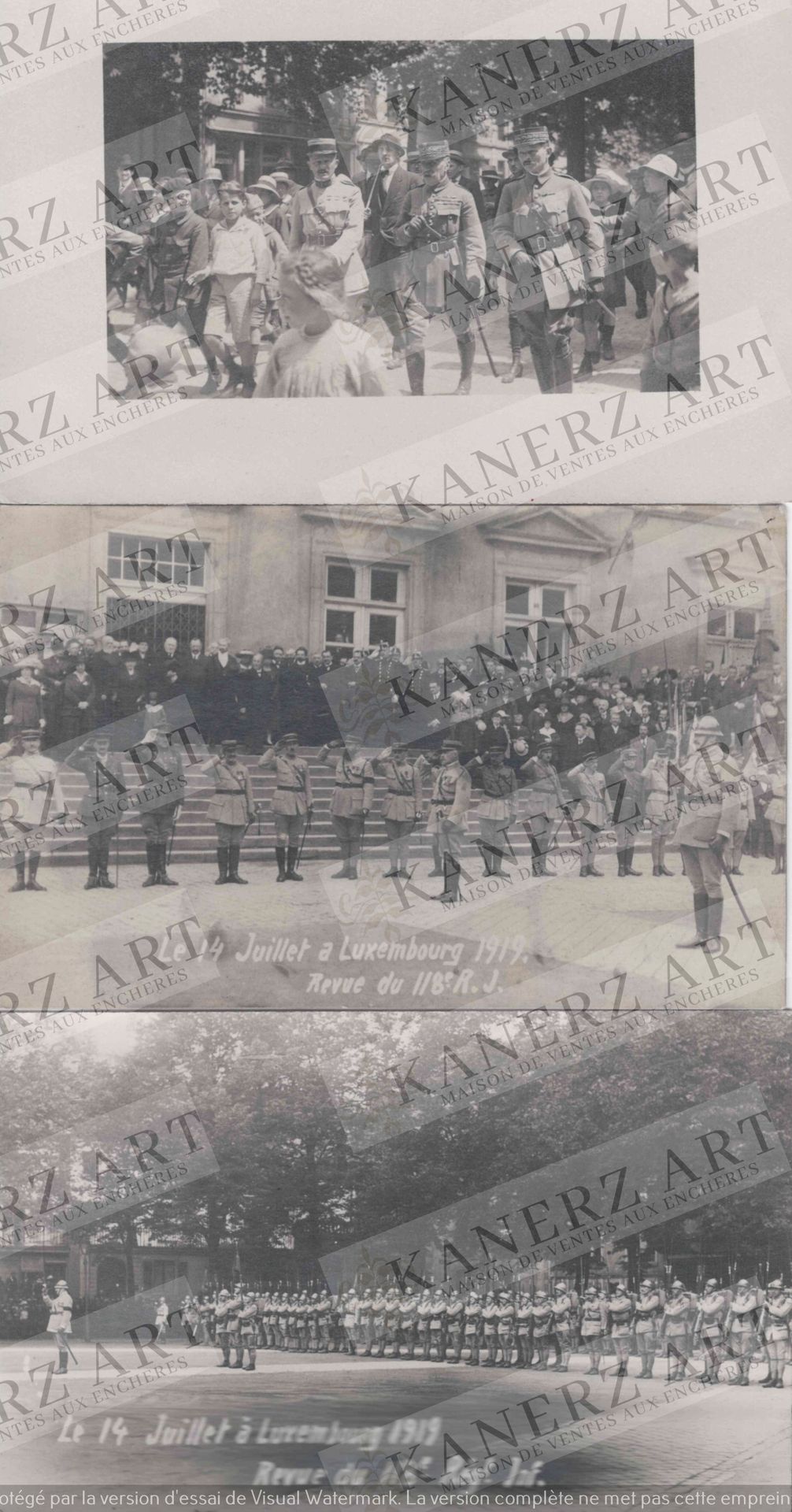 (WAR I) Ensemble de cartes postales de la période de la première Guerre Mondiale&hellip;
