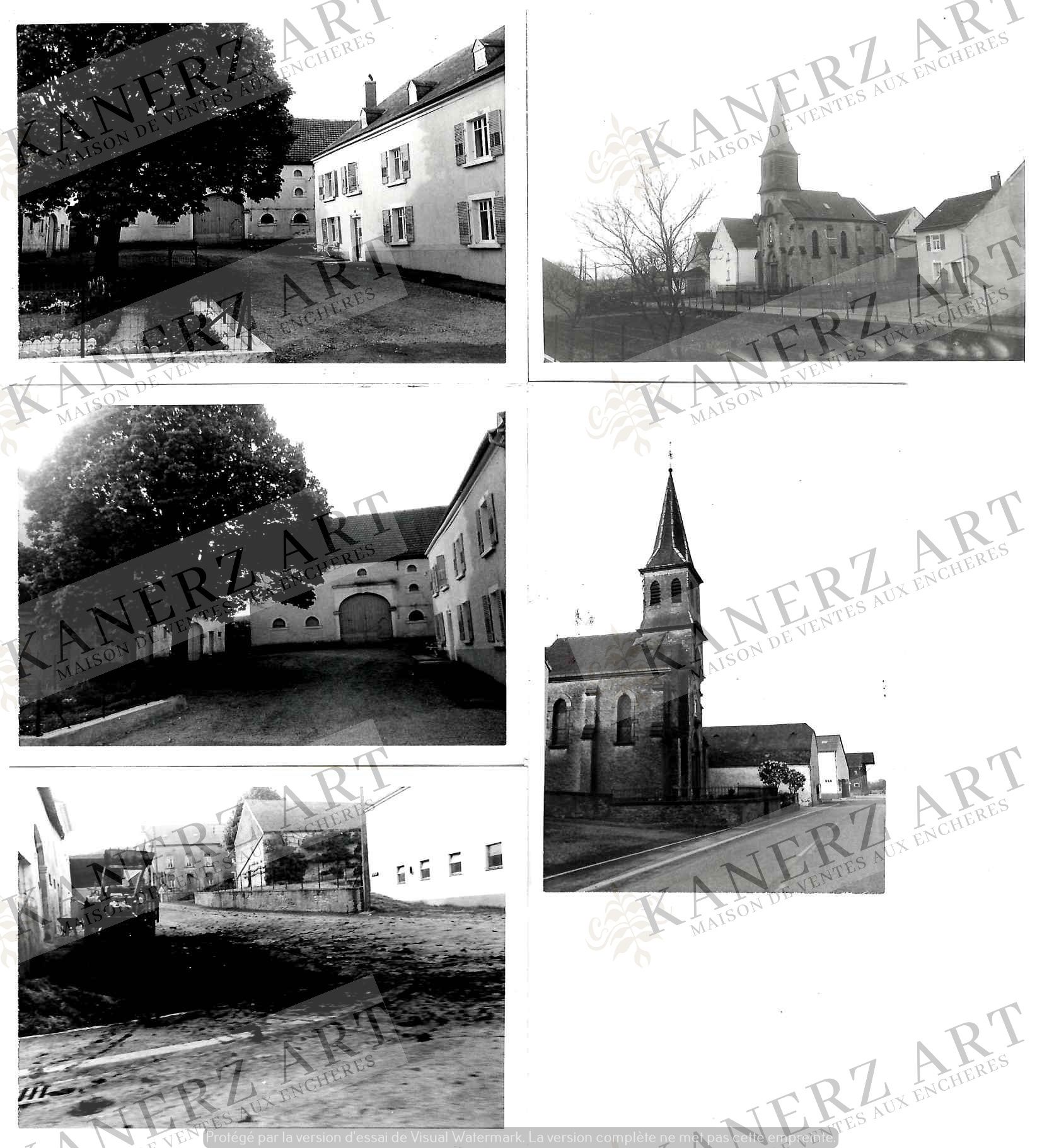 Null (PHOTO/F. MERSCH) Ensemble de 8 photos du village de HAGELSDORF (De la coll&hellip;