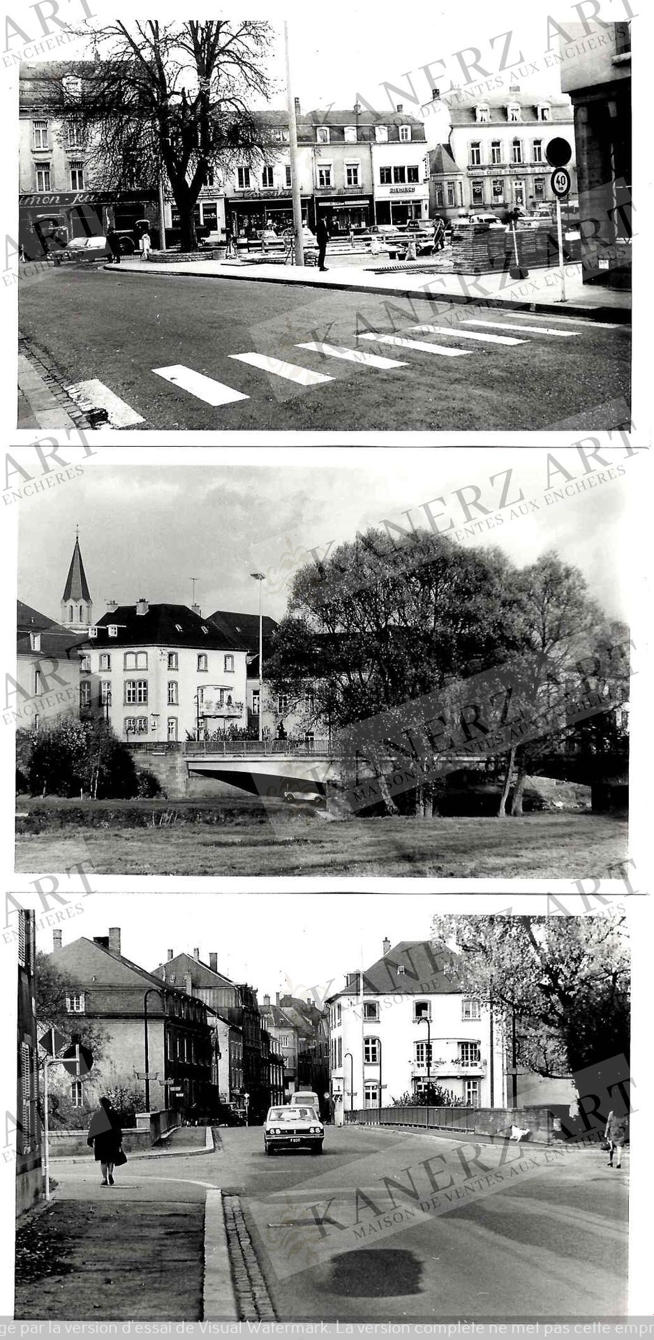 Null (PHOTO/F. MERSCH) Set of 59 photos/press photos of the city of ETTELBRUCK, &hellip;