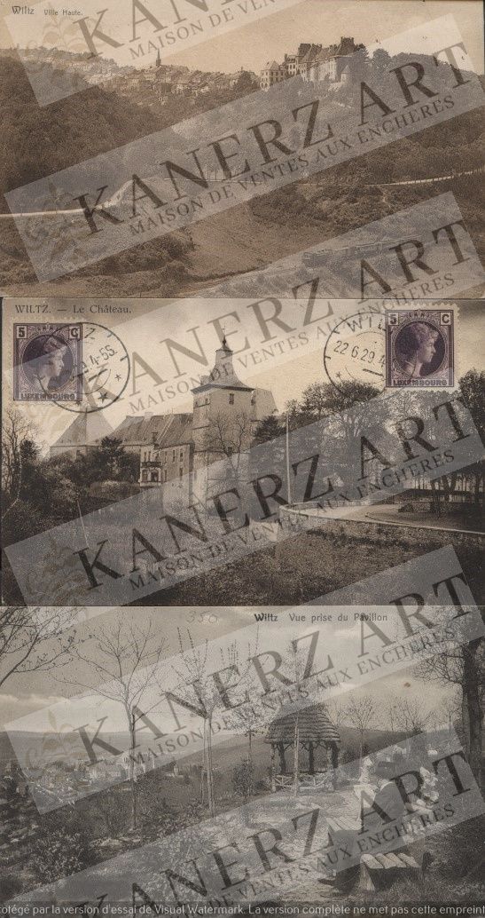 Null WILTZ: 1. Set of 36 cards from the 1920s to the 1950s of views of the city,&hellip;