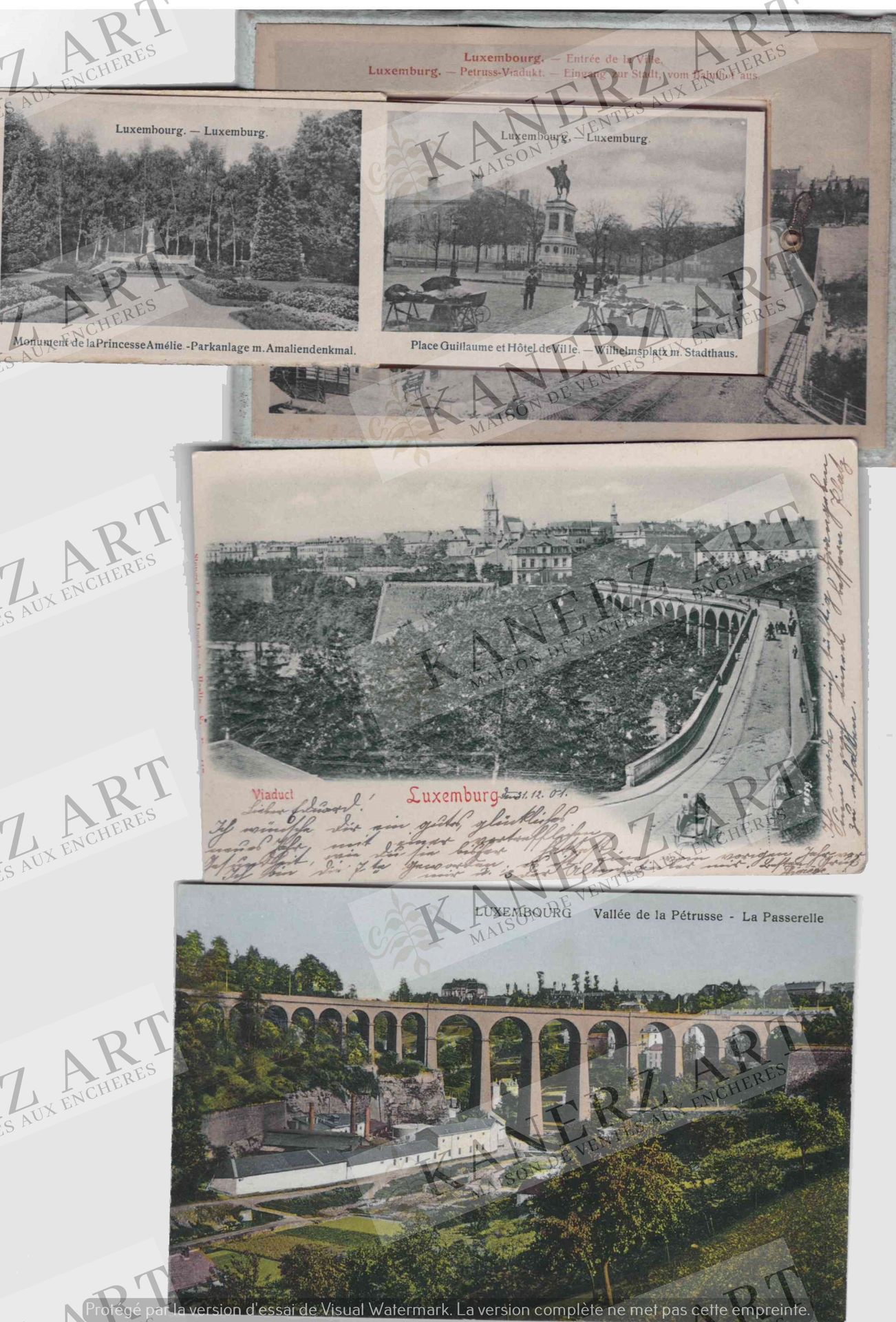 Null VDL: circa 50 mappe del viadotto / passerella, 1900 al 1910