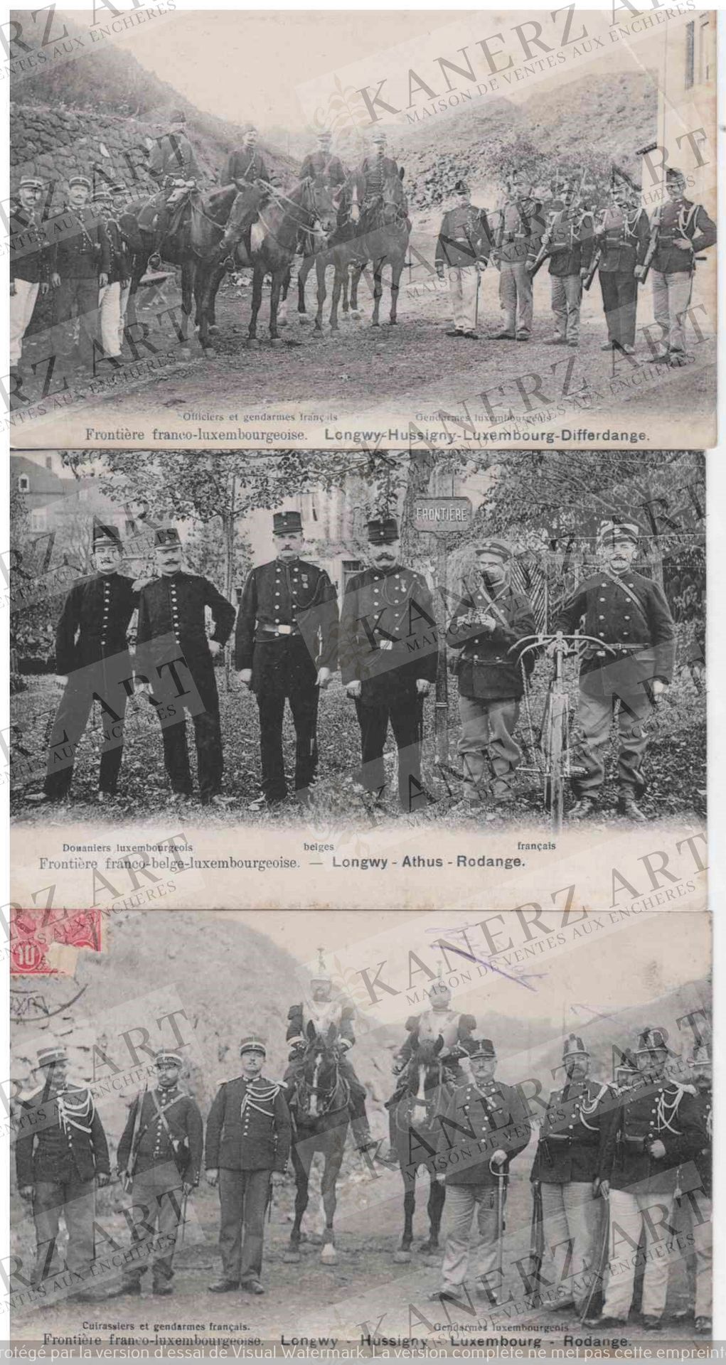 Null (WAR I) 5 cartes sur les frontières franco-luxembourgegoises : 1. Officiers&hellip;